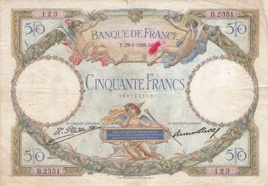 50 Francs 1928 p77a